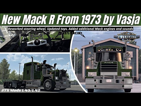 ✅ American Truck Simulator | New Mack R 1973 by Vasja [ATS 1.43/1.42]